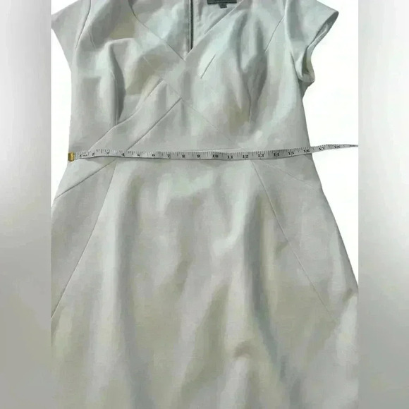 Classiques Entier Women’s size 12 White Pencil Dress. Cap sleeve. Double zip - Picture 11 of 15